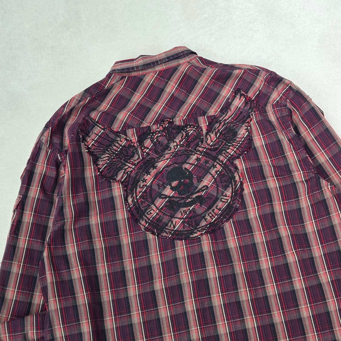 마크에코 펑크자수 체크셔츠 s09137 상품이미지4