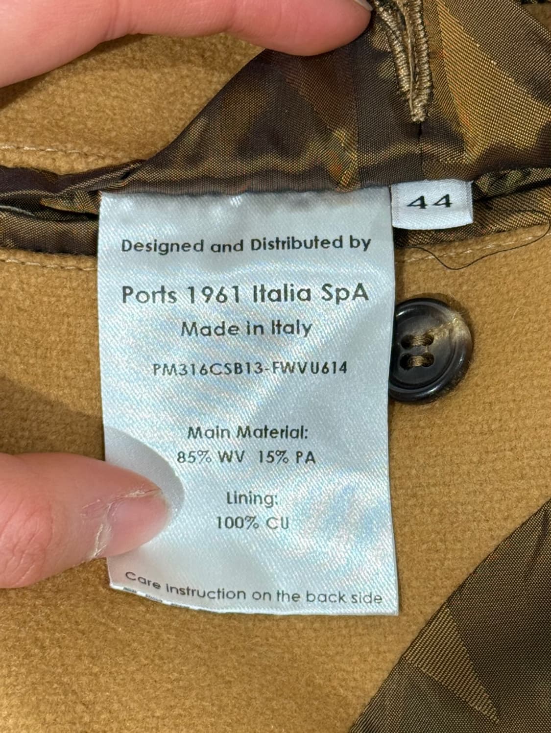 포츠 1961 카멜 레드 투톤 벨트 코트 상품이미지8