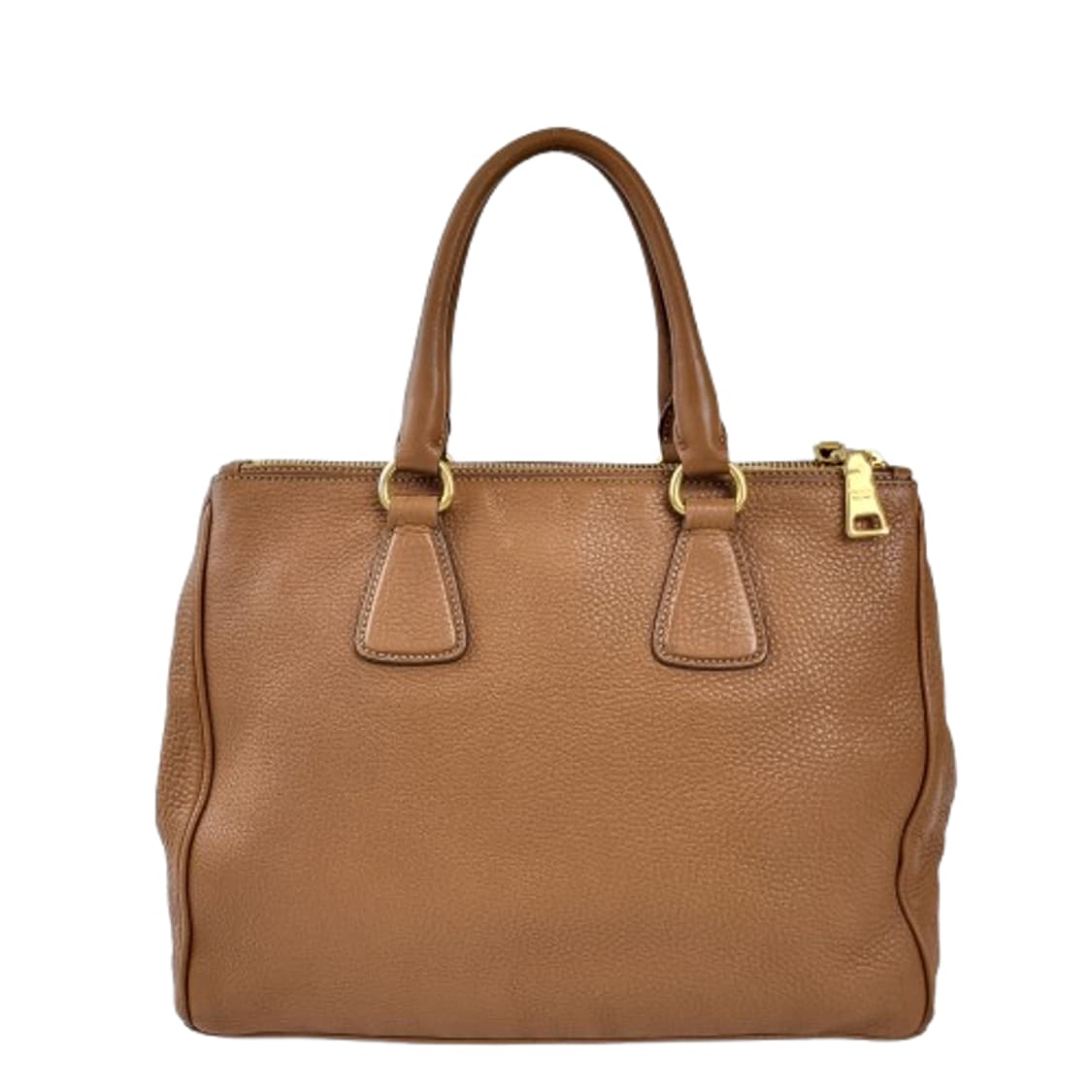 정품 프라다 비텔로 다이노 브라운 레더 토트백 상품이미지6