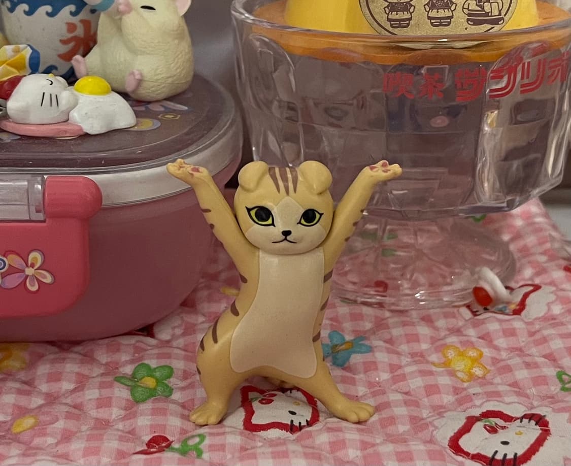 마스코트 고양이 피규어 가챠 소품 냥이 상품이미지1