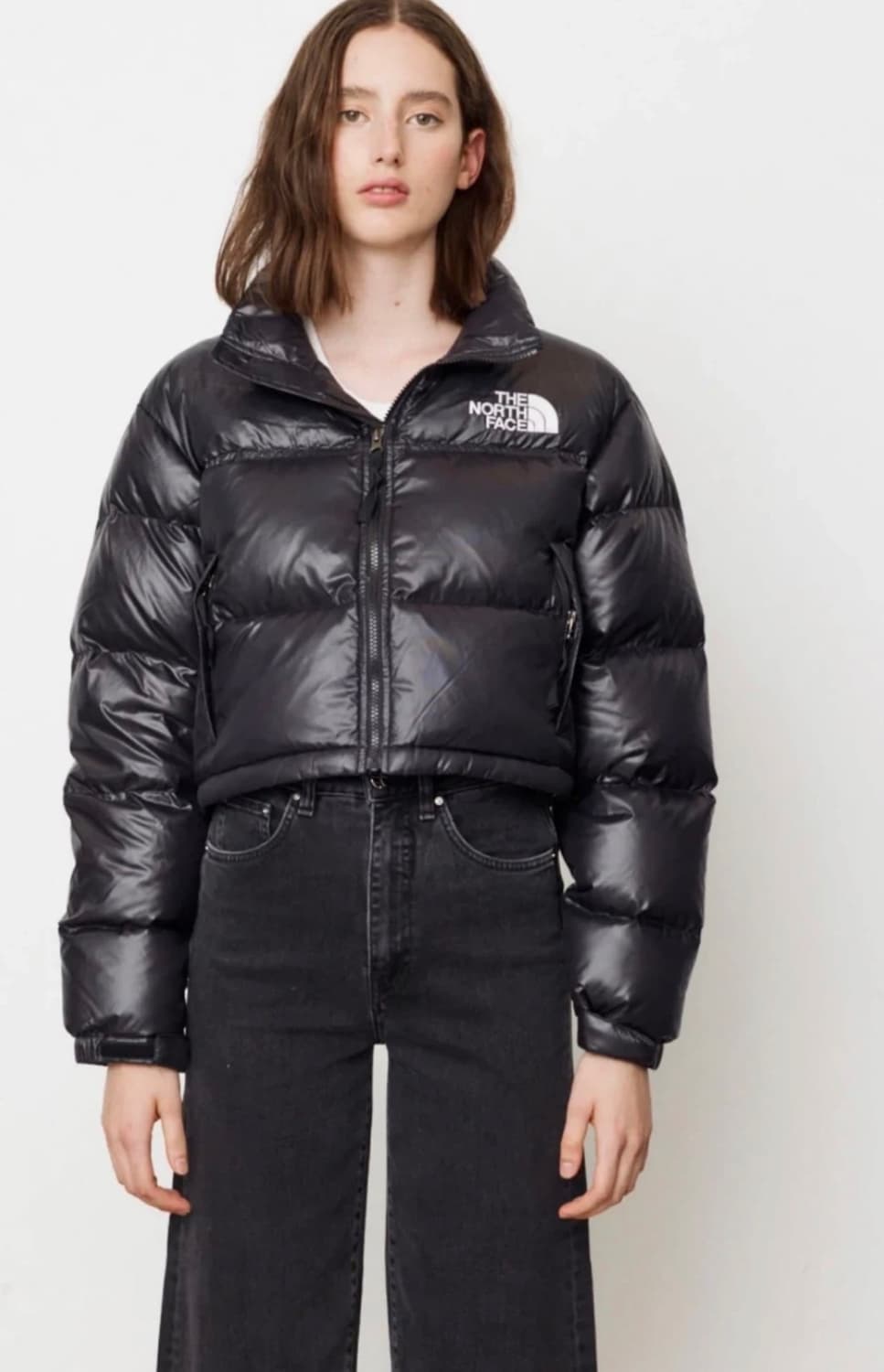 노스페이스 눕시 숏 자켓 블랙 유광 상품이미지4