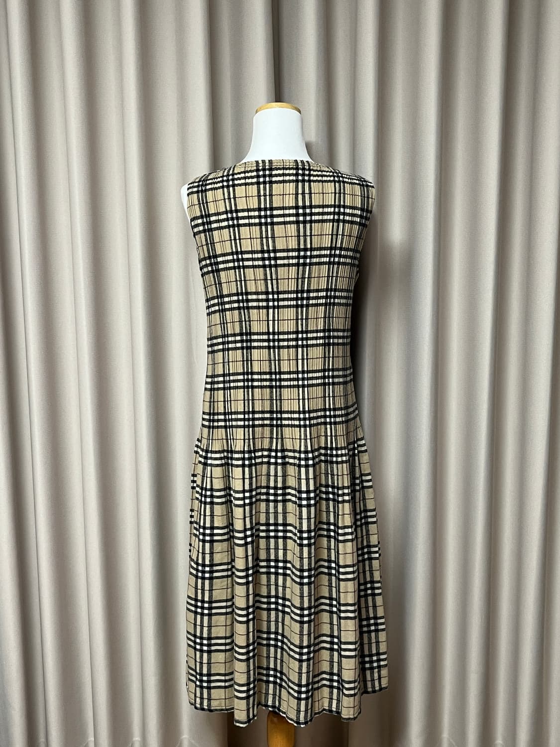 No.3 클래식 체크 플레어 원피스  상품이미지3