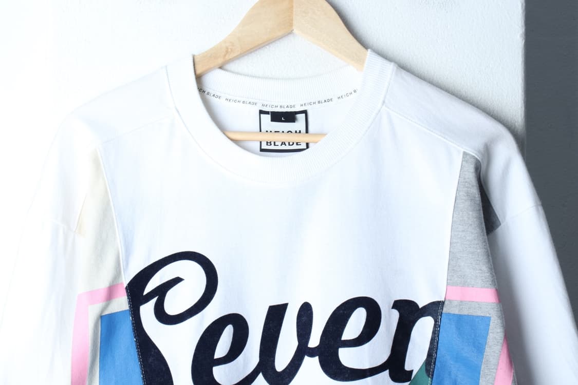 (L-2XL) 에이치블레이드 반팔 티셔츠 콜라쥬 빅로고-7BB1 상품이미지3
