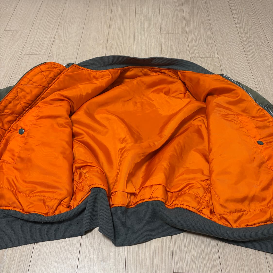 USA 알파인더스트리 오리지널 90s MA-1 스코빌 지퍼 상품이미지3