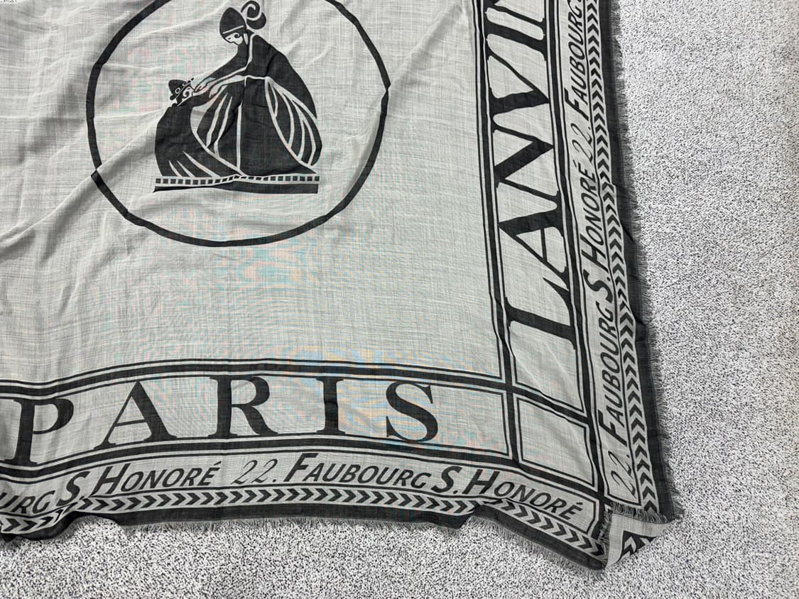 랑방 대형 울 실크혼방 스카프 상품이미지1