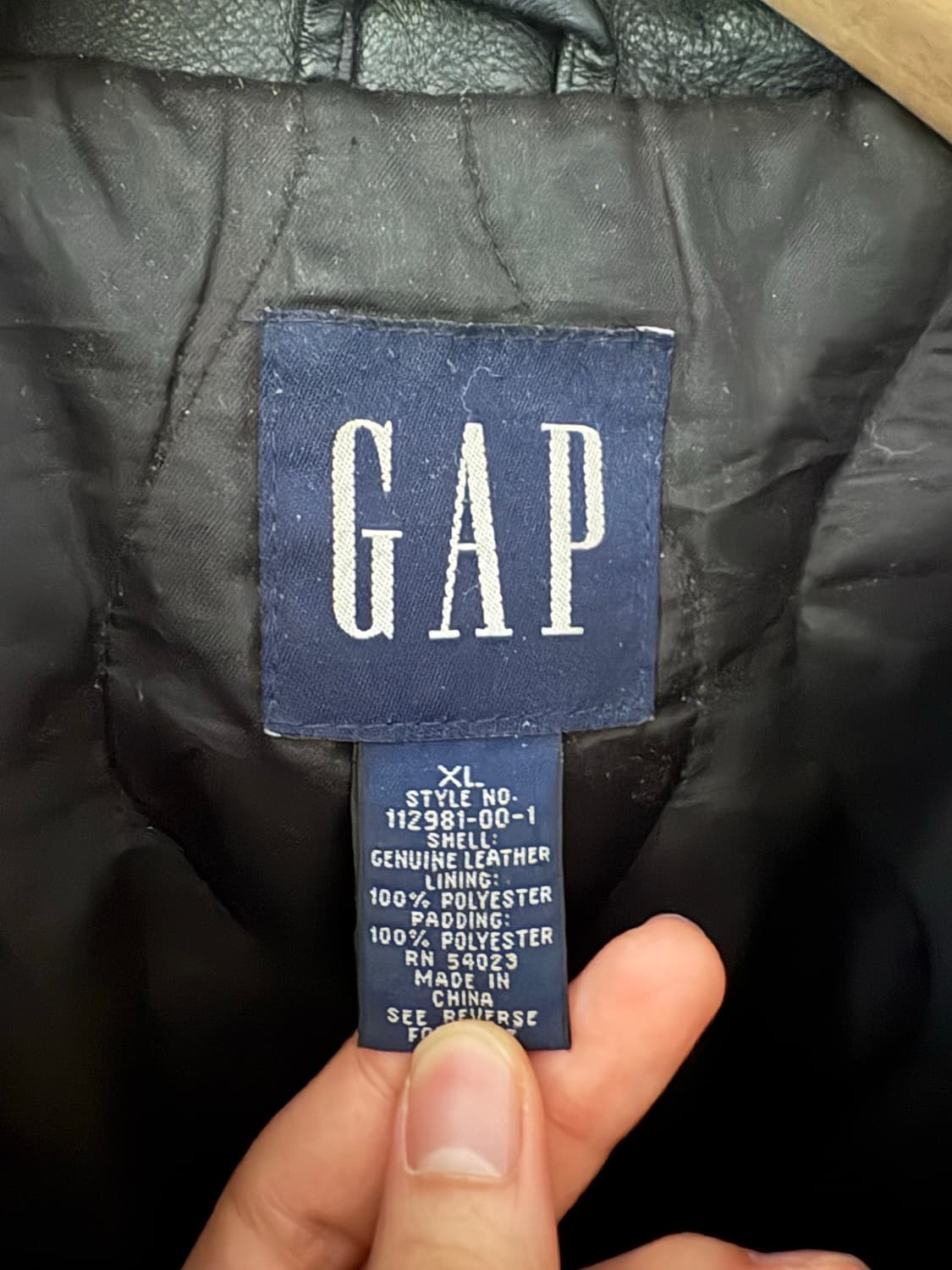 [XL] 갭 레더 카코트 GAP 상품이미지3