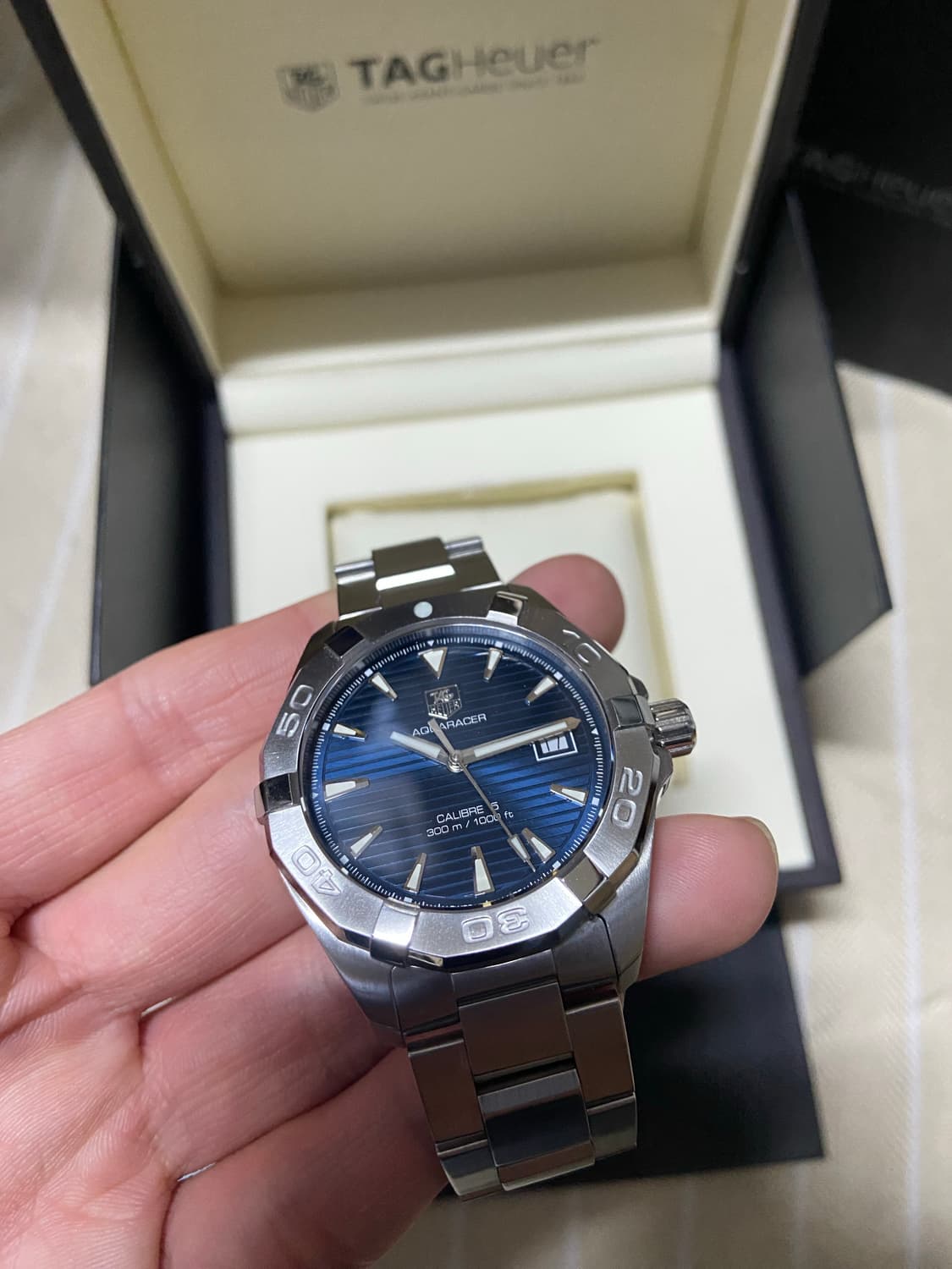 태그호이어 아쿠아레이서 스틸 오토 청판 way2112 상품이미지2