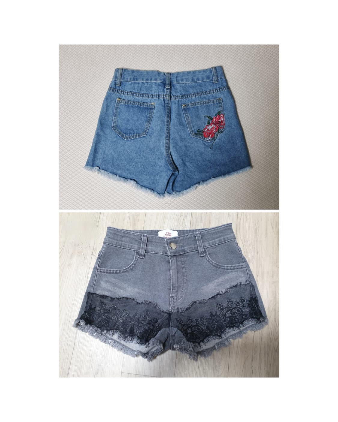 반바지 데님 숏팬츠 2개~ 상품이미지1