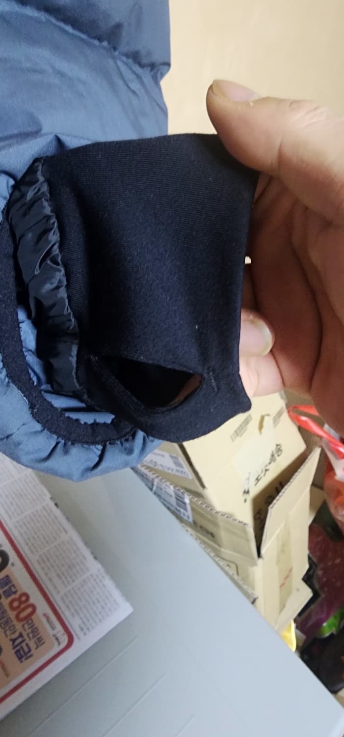 뉴발란스 남성 액티브 숏 구스 패딩 블랙xl 상태굿 상품이미지8