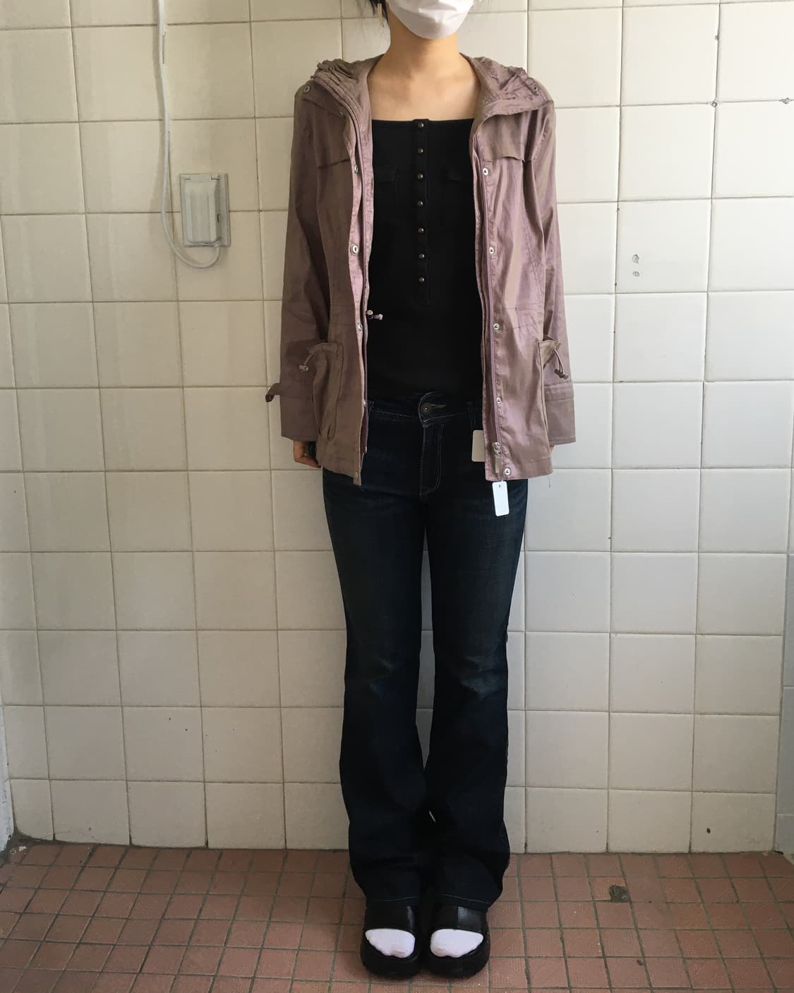 Glossy high neck jacket 상품이미지5