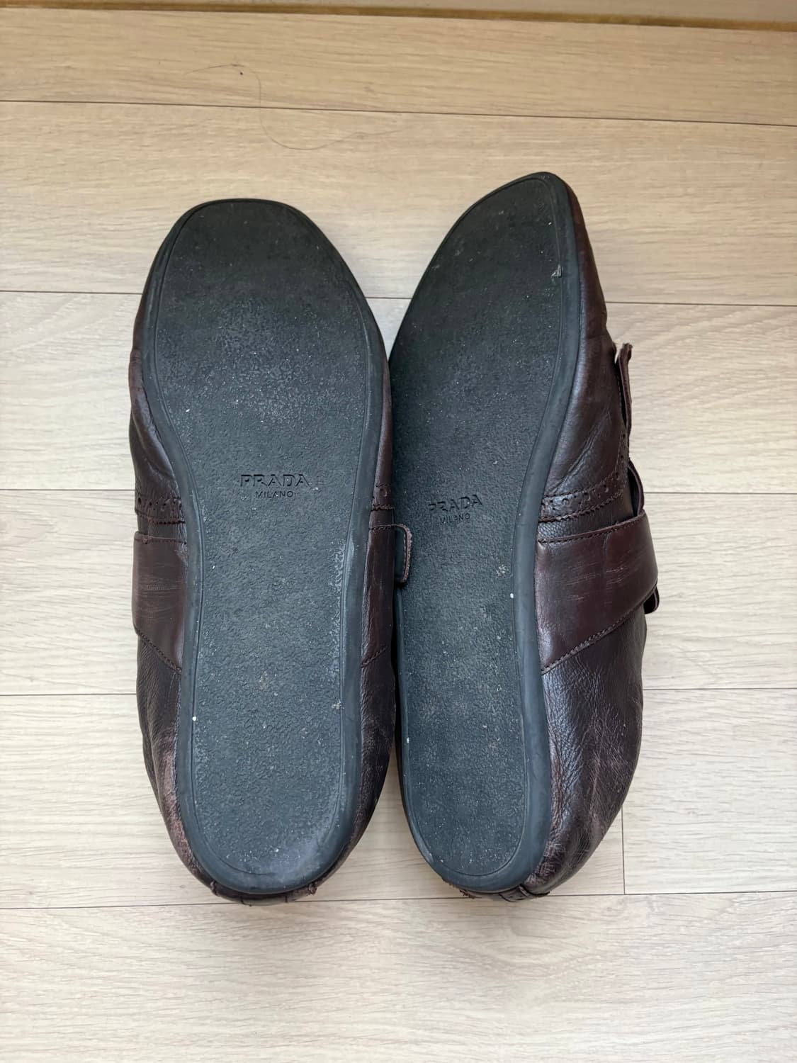 [9.5] 프라다 프린지 몽크 스트랩 로퍼  상품이미지4