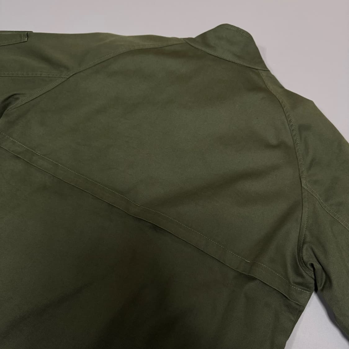 디젤 올리브컬러 해리 슬리브 와펜 코튼 엘라스테인 혼방 집업 헤링턴 자켓 상품이미지6