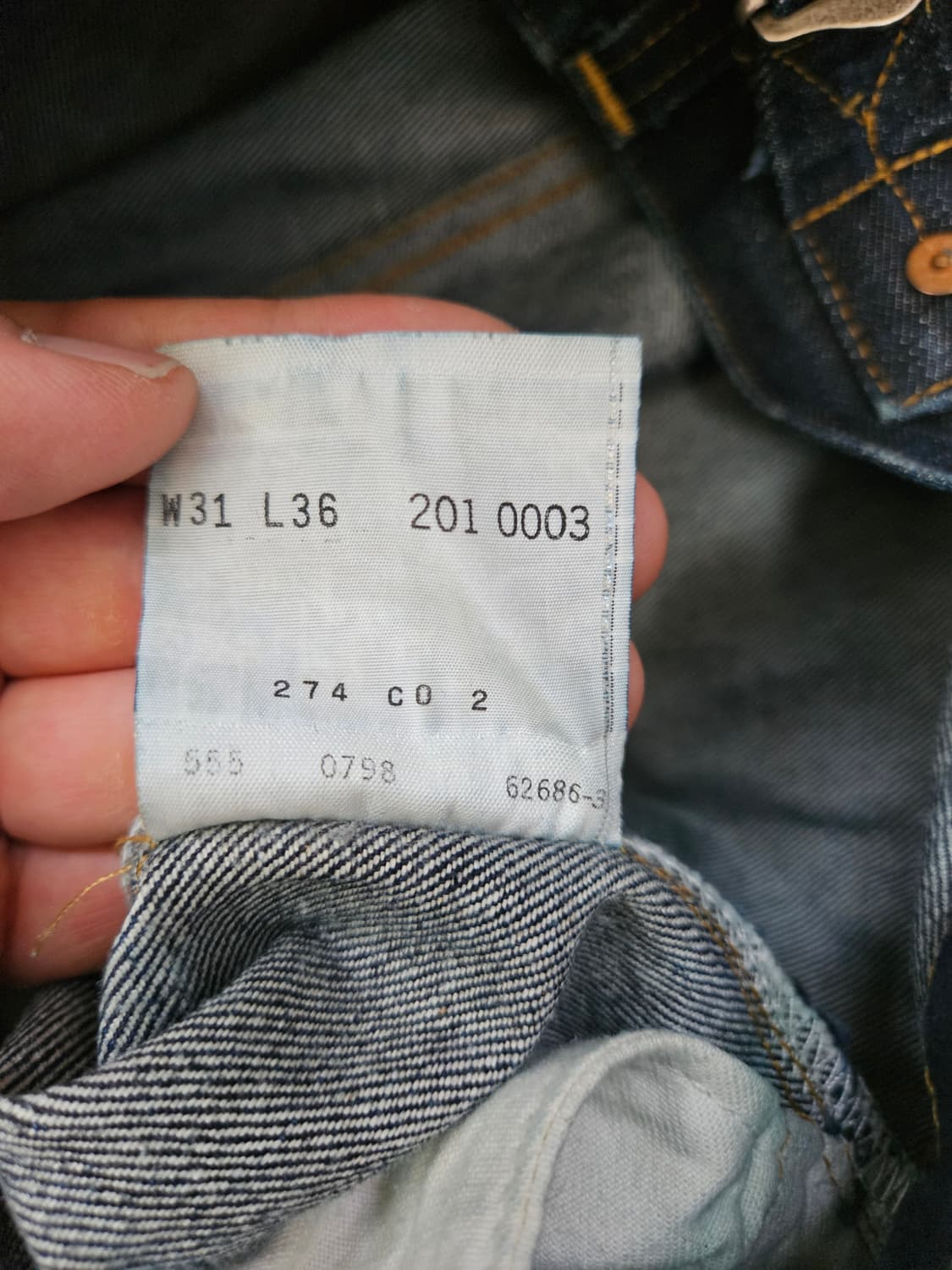 90s levis 201 31x34 리바이스 빈티지 클로징 상품이미지10
