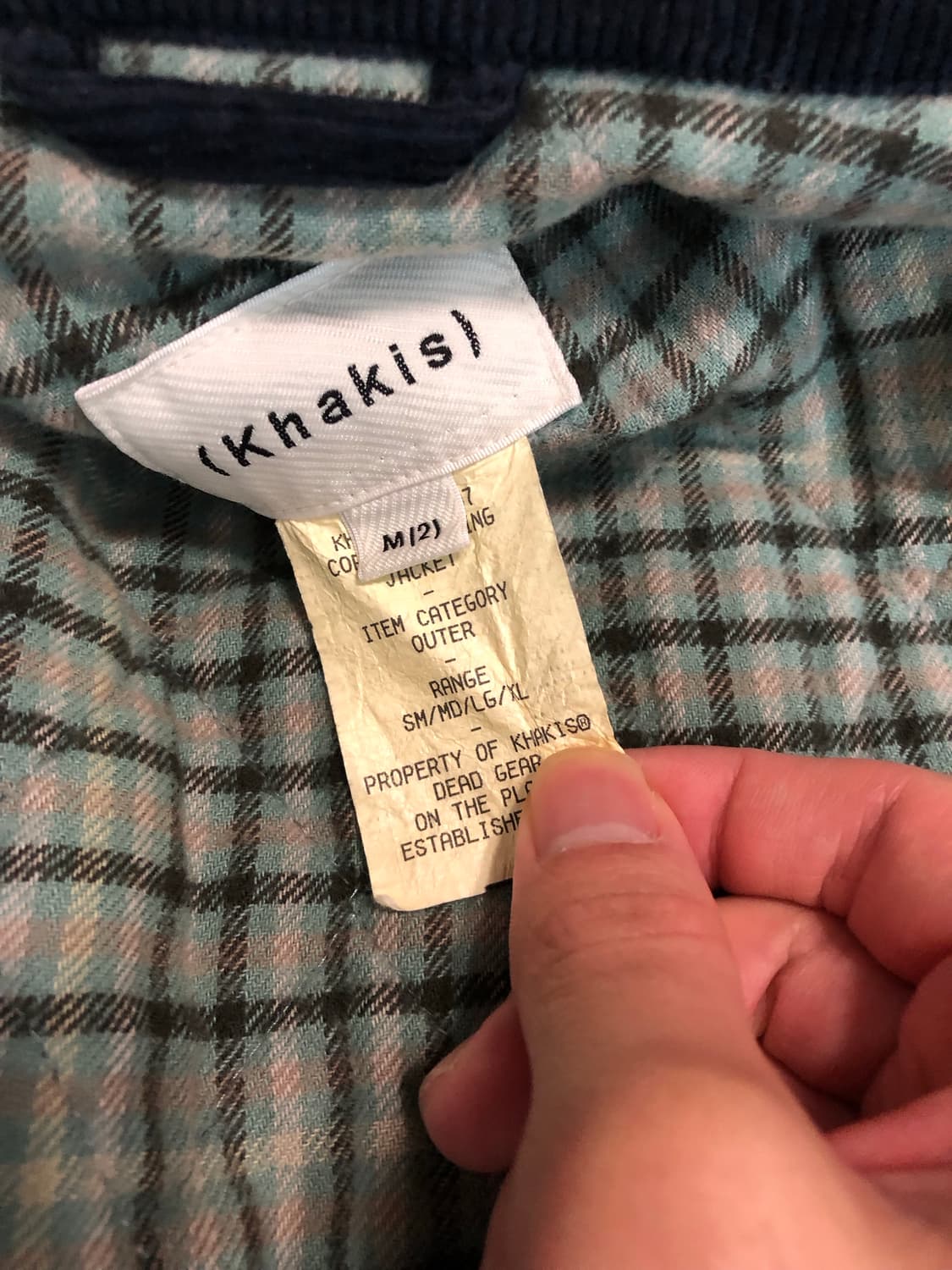 카키스 코듀로이 스윙자켓 네이비 M 사이즈 판매 상품이미지3