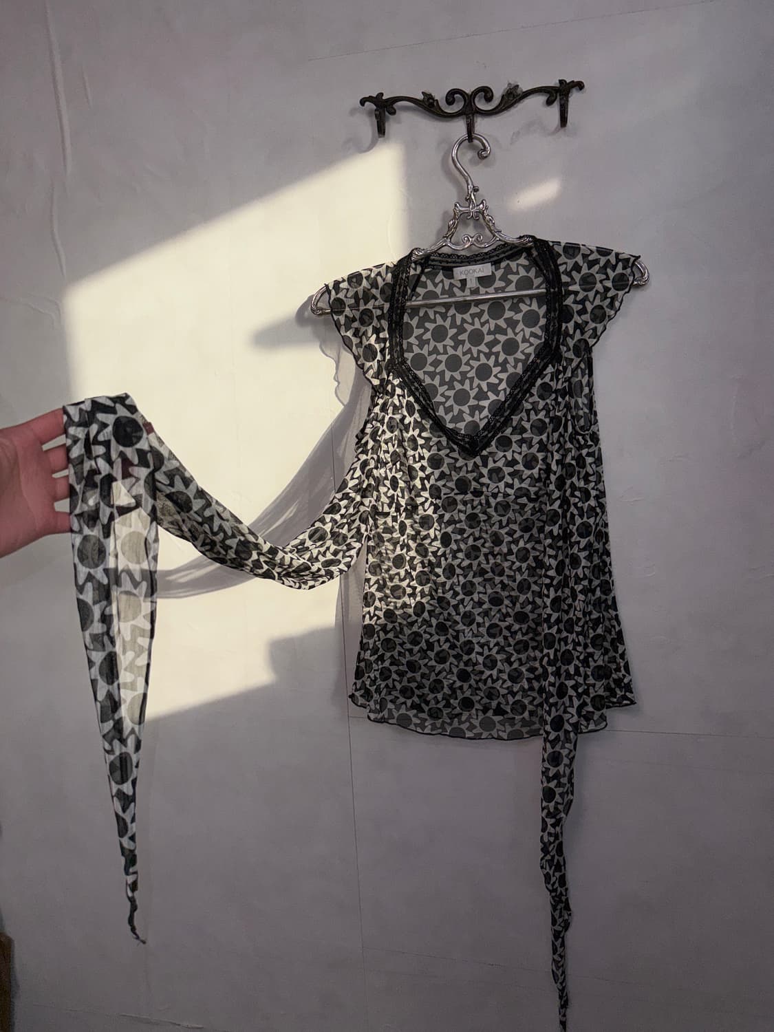 KOOKAI black & white sunflower ribbon bl 상품이미지6