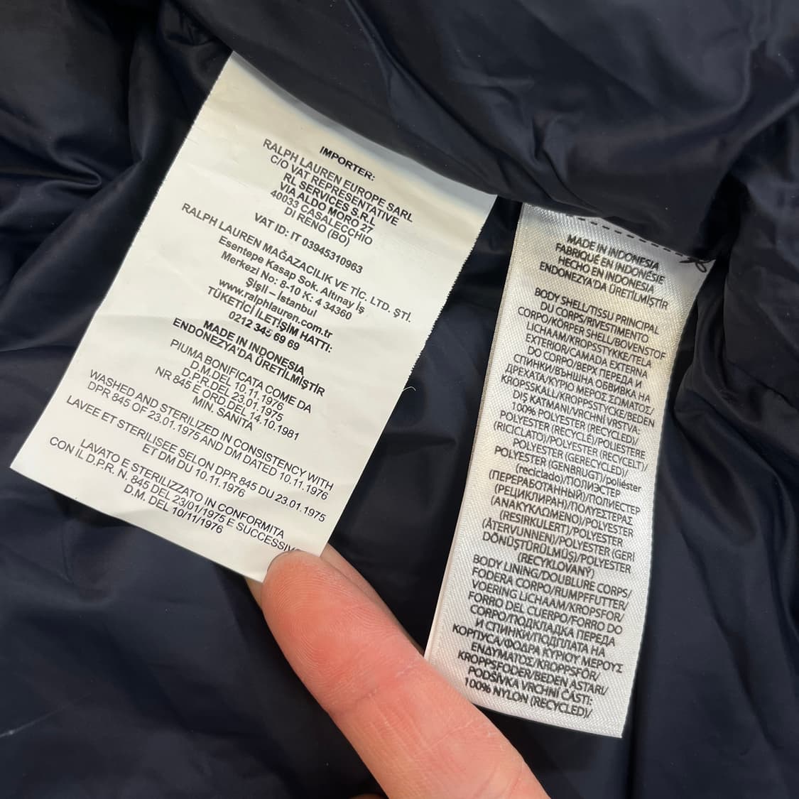 폴로 랄프로렌 고햄 패딩 자켓 [ 95 ] 상품이미지5