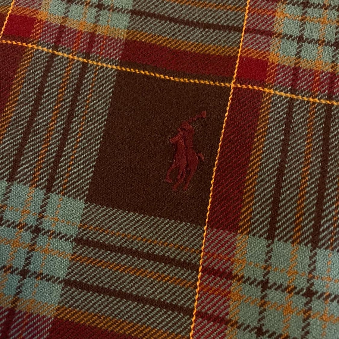 90‘s 폴로 랄프로렌 플레드 코튼 셔츠 M 상품이미지4