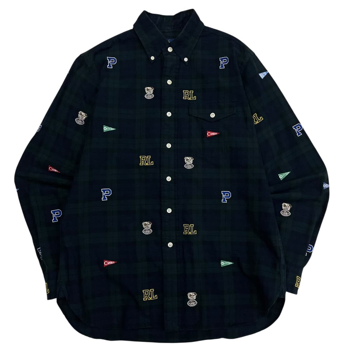 폴로 랄프로렌 자수패치 타탄체크 셔츠 S 상품이미지2