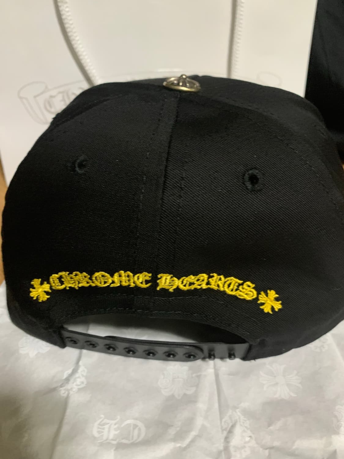 크롬하츠 CH 블랙 옐로우 모자 상품이미지3