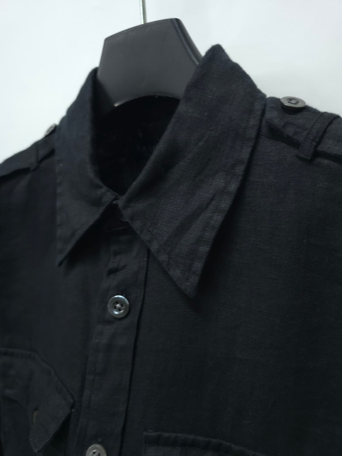 랄프로렌 블루라벨 00's 여성 린넨 견장 셔츠 (슬림핏 2사이즈) 상품이미지4