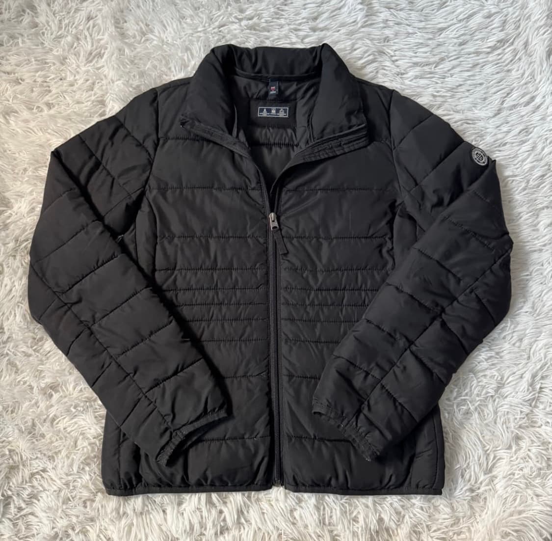 여성 아베크롬비 일본빈티지 경량패딩 빈티지패딩 블랙 상품이미지1