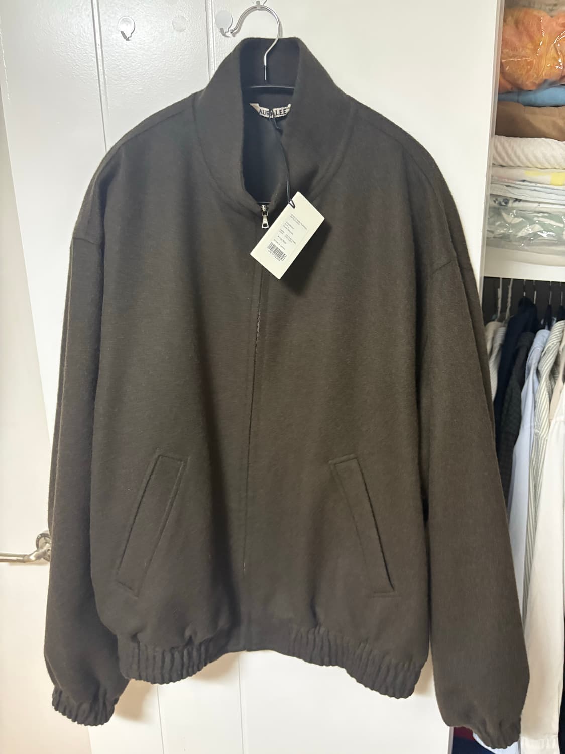 [5]24aw 오라리 베이비 카멜 블루종 팝니다 상품이미지1