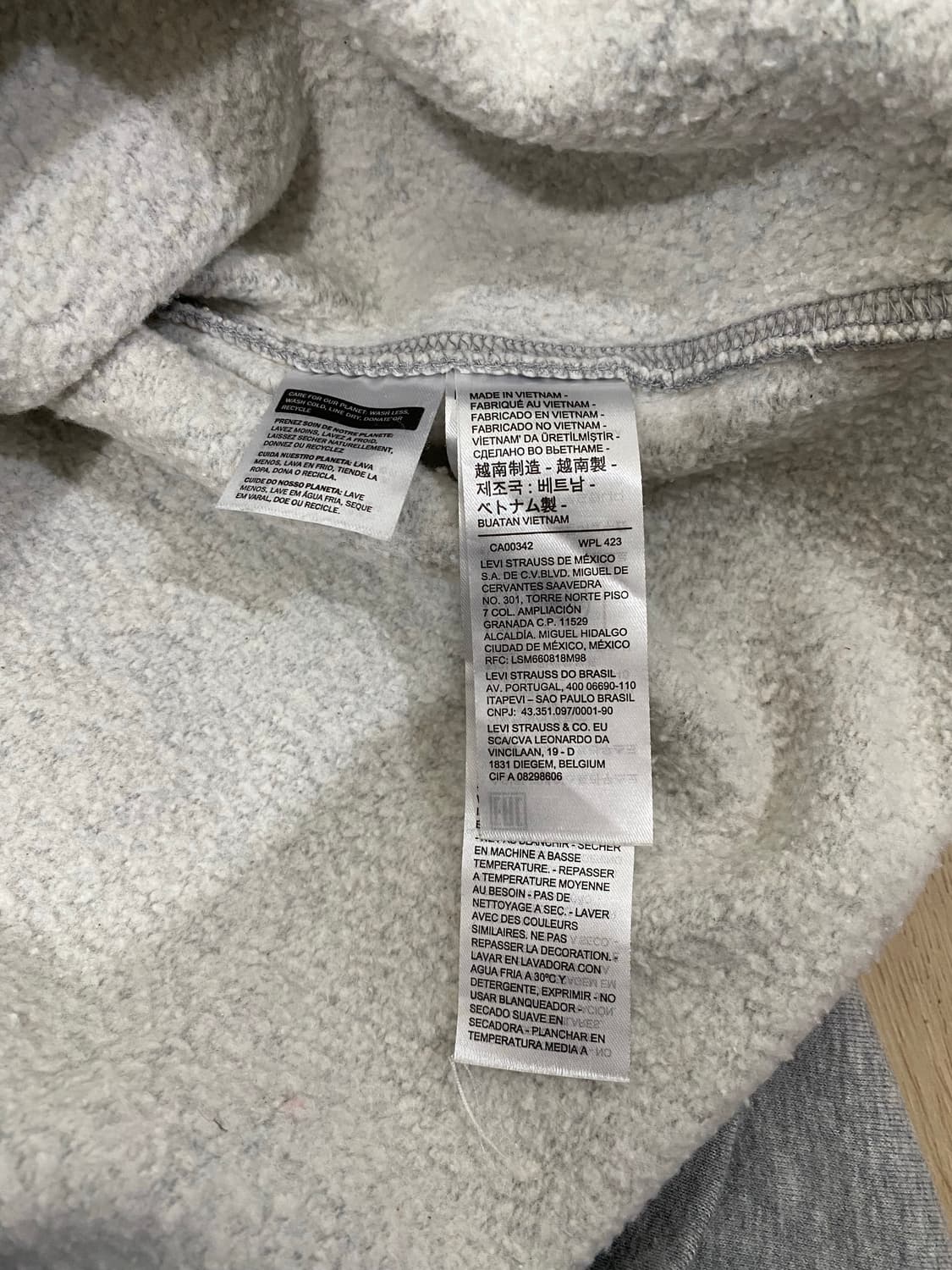 리바이스 그레이 맨투맨 티셔츠 (L) 상품이미지7