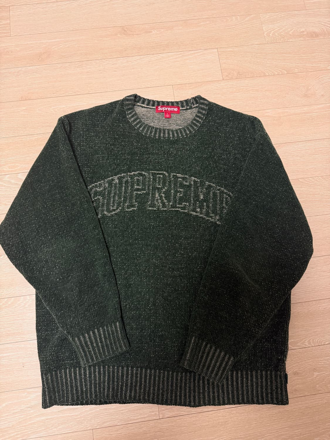 [L] 슈프림 아크 콘트라스트 니트 스웨터 상품이미지1