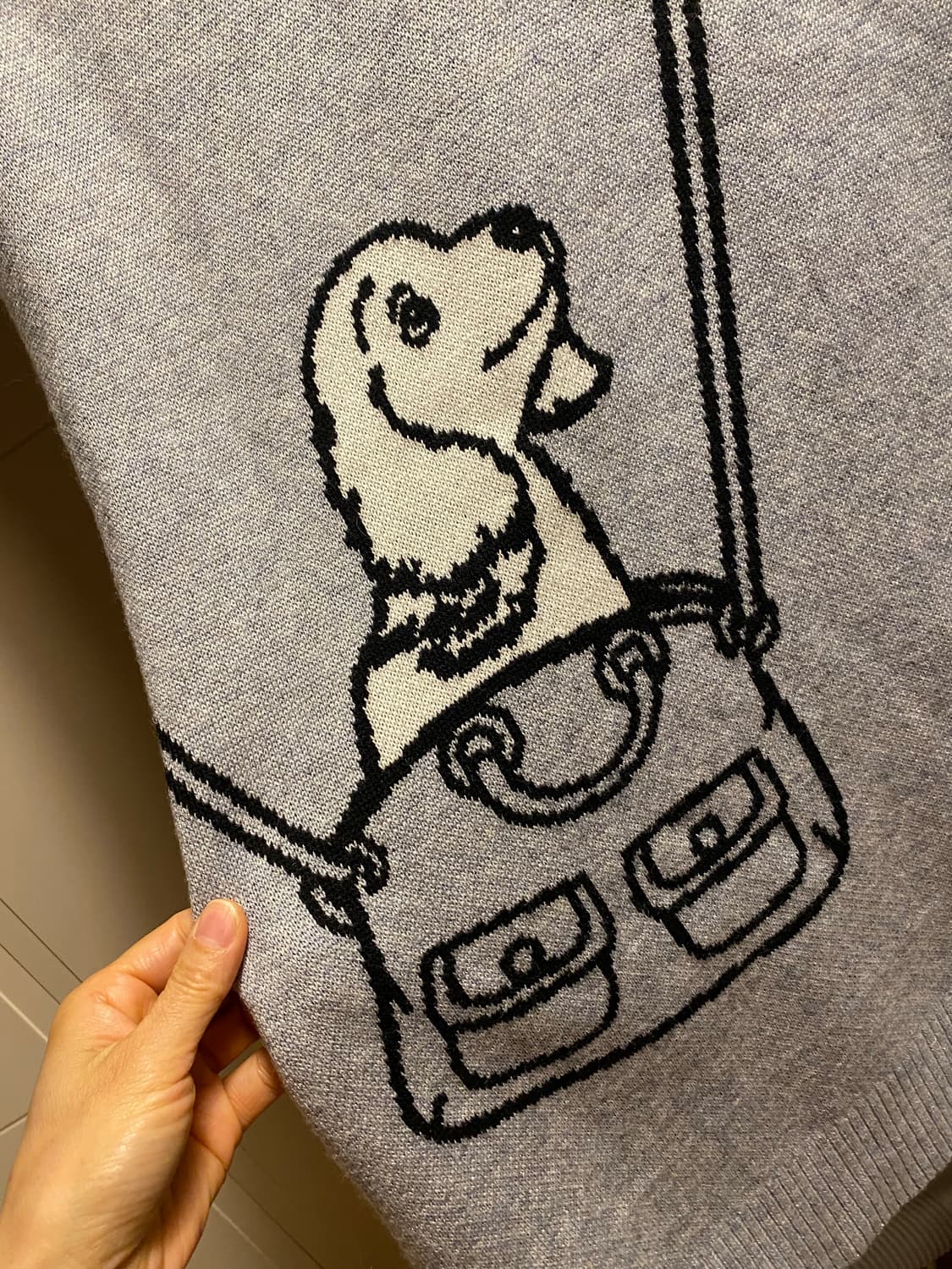 강아지 산책 니트 조끼 상품이미지2