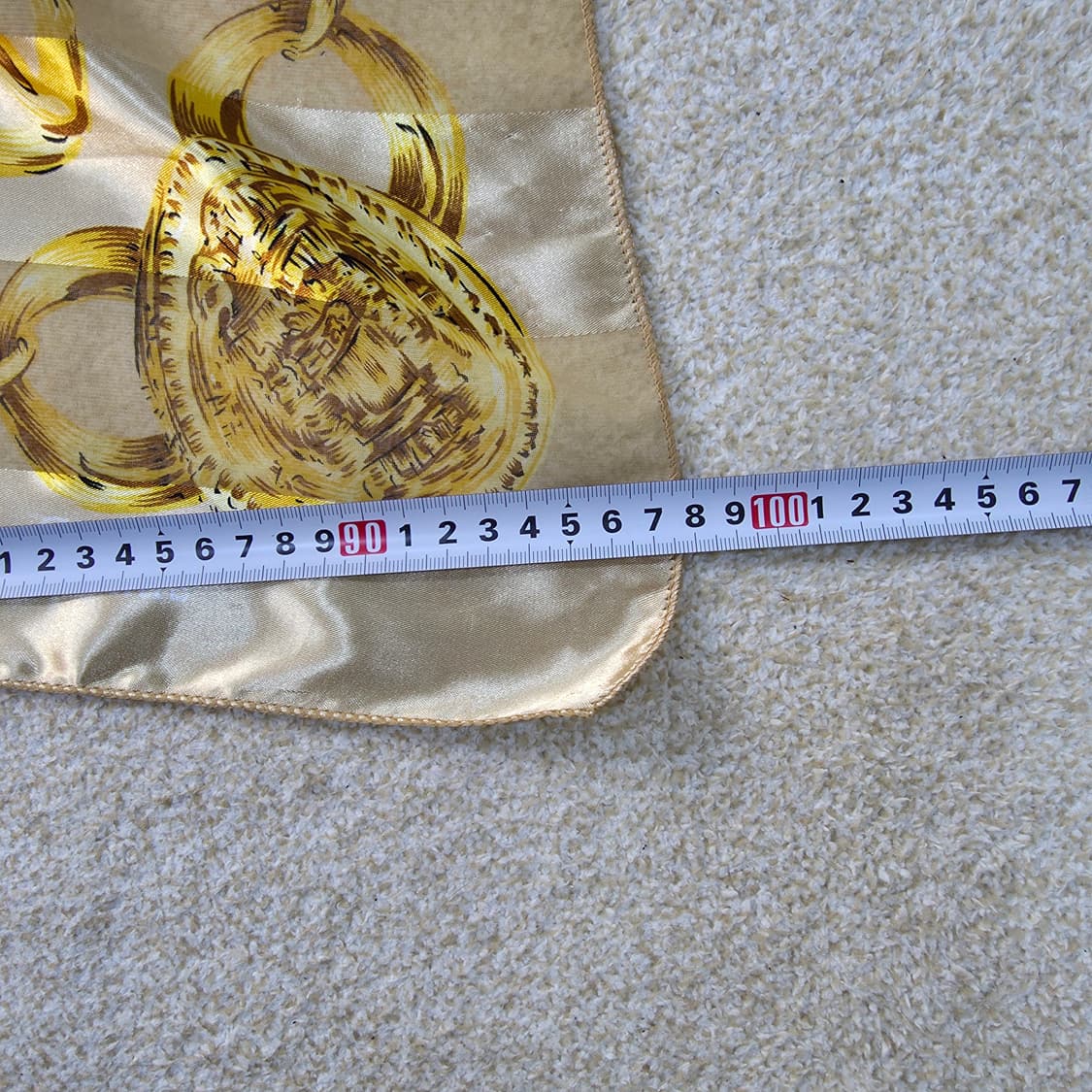 [F] 고급 로고 스카프 머플러(생활스크레치있음) 1222J 상품이미지4