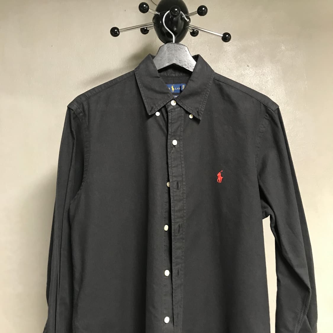 폴로 랄프로렌 솔리드 셔츠 블랙 S 상품이미지2