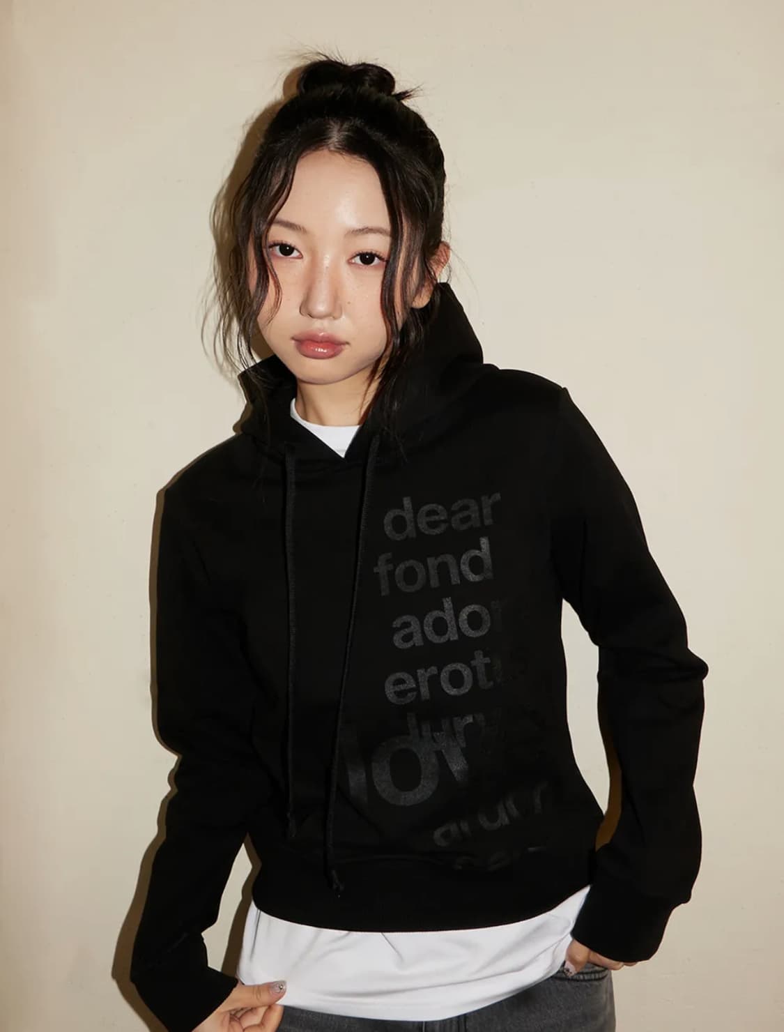 오피쉬 레터링 후드티 상품이미지1