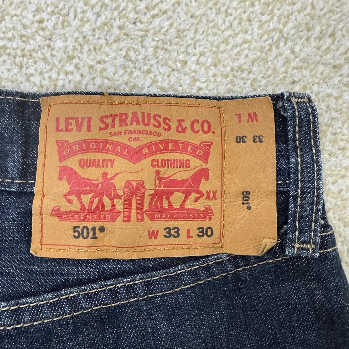 [W33 L30] 리바이스 501 데님 팬츠 0102T1 상품이미지3