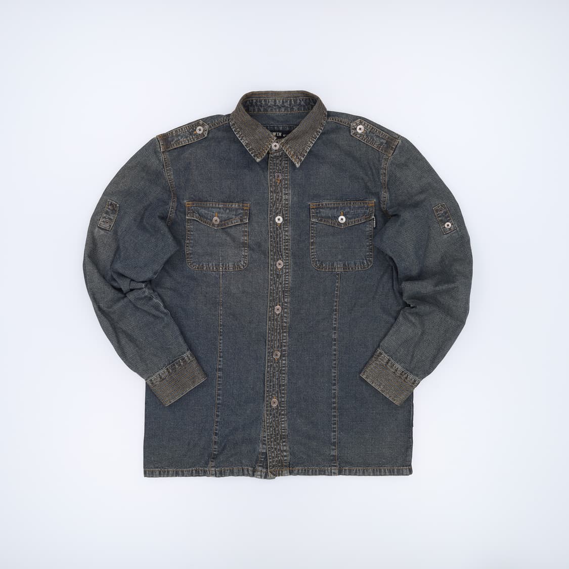 95 에드윈 빈티지 워싱 데님셔츠 0320H1 상품이미지1