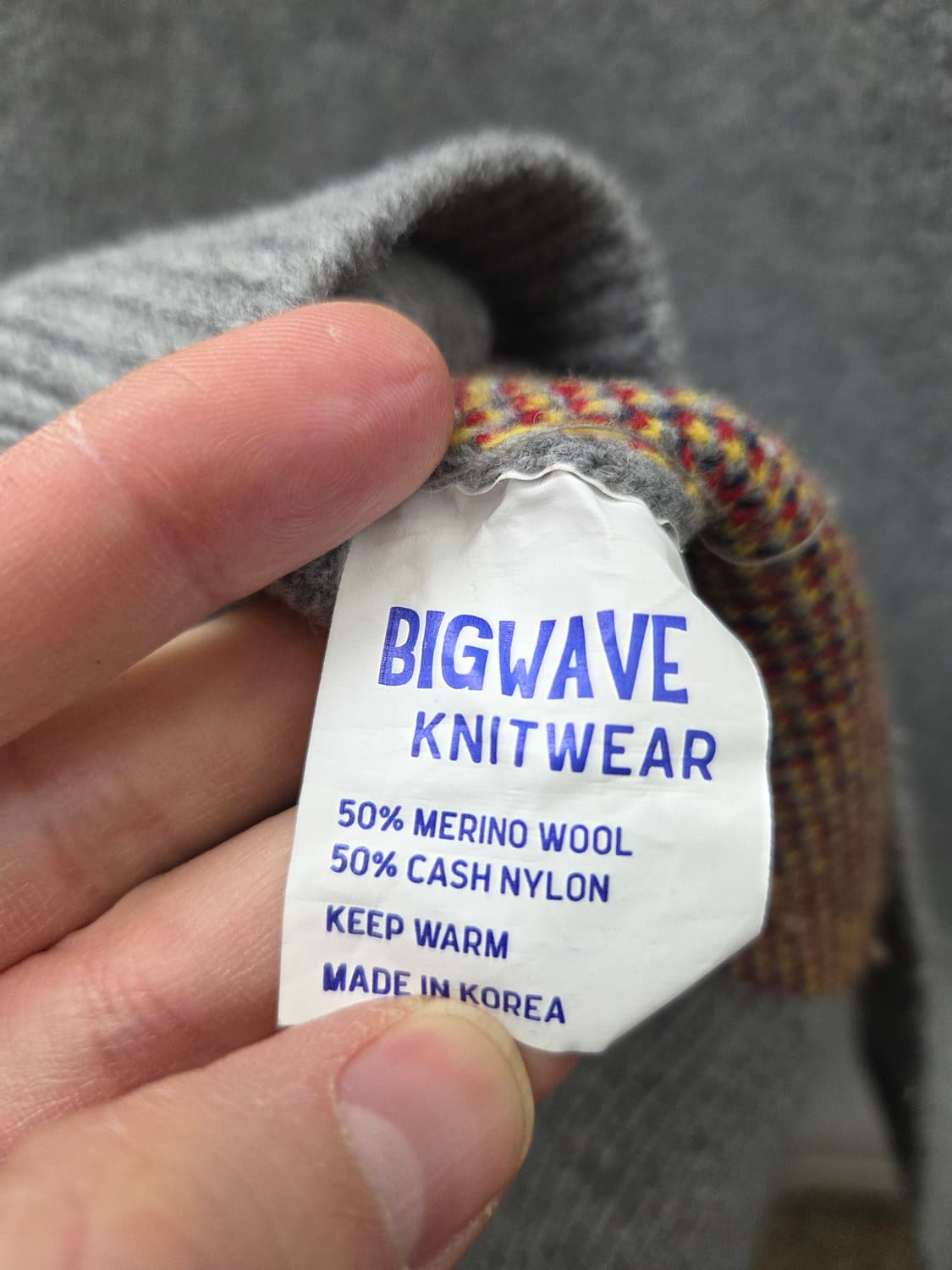 빅웨이브 피스비긴즈 니트 상품이미지5