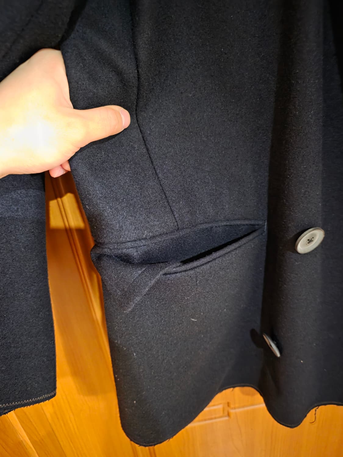 Kolor 컬러 더블 코트 자켓 캐시미어 3사이즈 상품이미지6