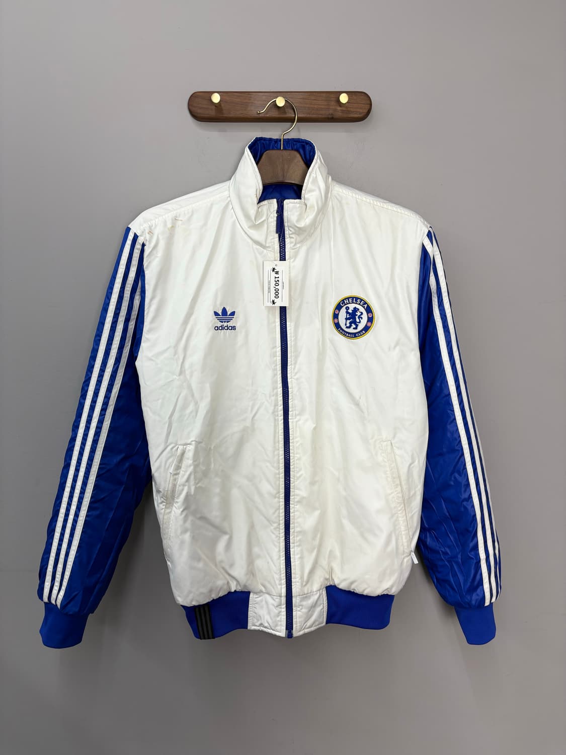 아디다스 첼시 블루화이트 삼선 리버시블 패디드 바람막이점퍼 A3273 상품이미지6