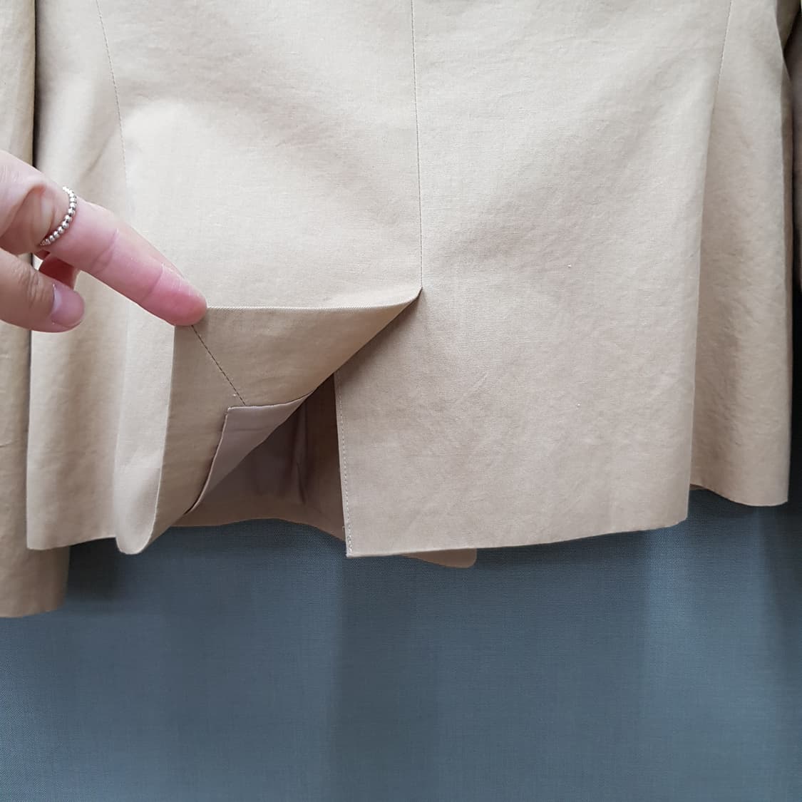 MICHAA 미샤 2023 린넨 블렌드 클래식 더블자켓 91-97-165 상품이미지5