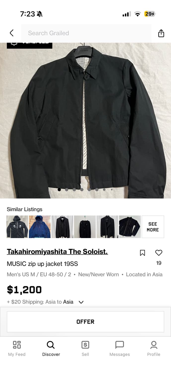 [52] The Soloist 19ss music jacket 상품이미지9