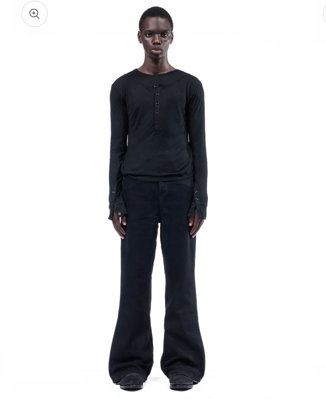 노페이스 스튜디오 더블레이어드 롱슬리브 블랙 상품이미지2