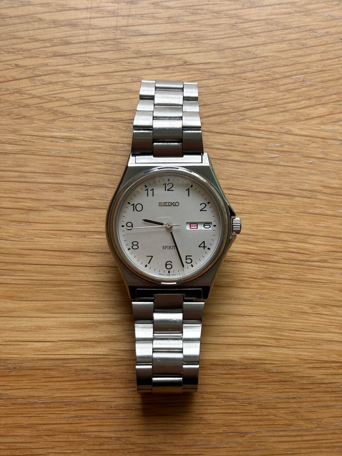 1990s Spirit Arabic Index Silver Quartz 상품이미지1