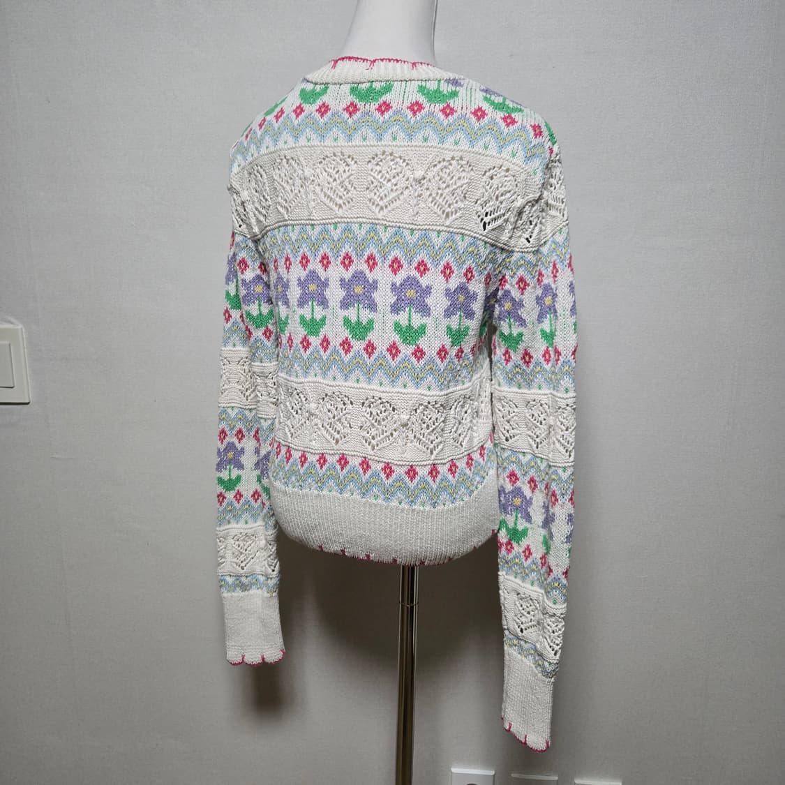 자라 코튼 플라워 가디건 (한혜진 착용)/ 여성 가디건/ 여자 가디건  상품이미지6