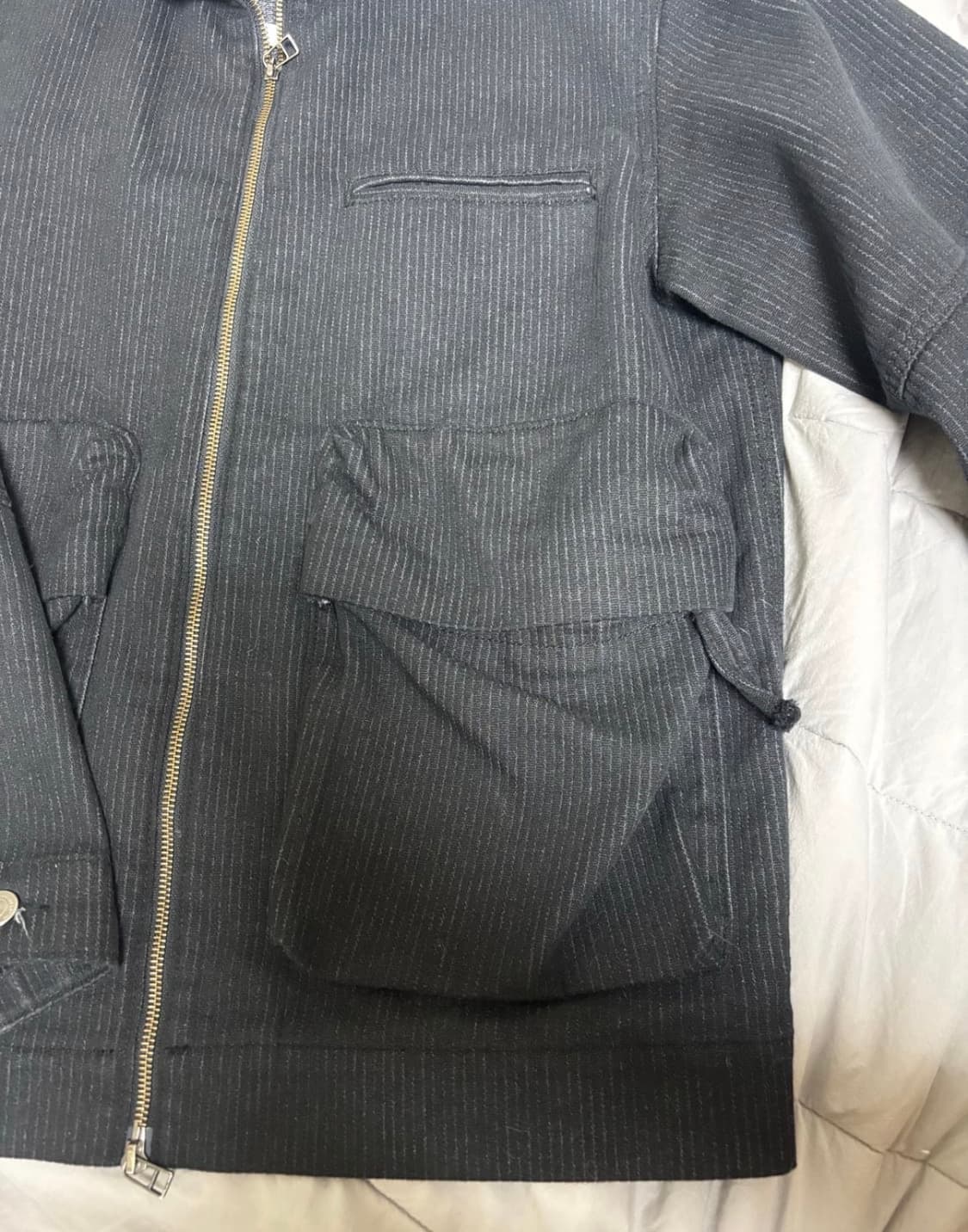 WORK BALANCE DENIM JACKET WASHED BLACK 상품이미지6
