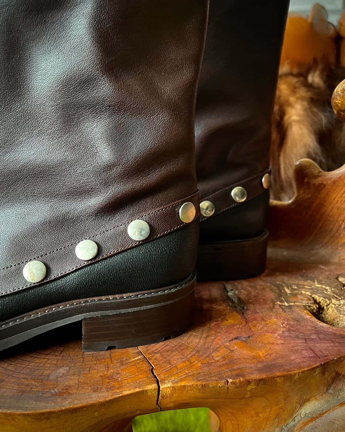 Old MARNI Leather Studs Long Motor Boots 상품이미지7