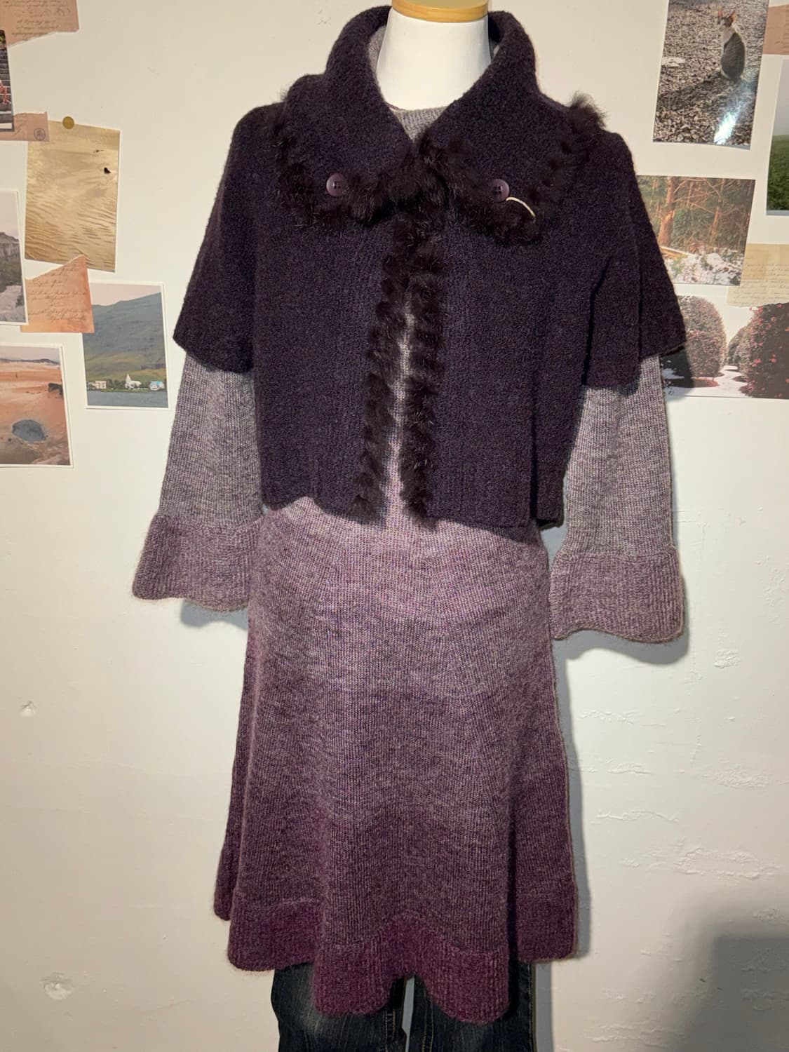 폴라 니트 원피스 상품이미지2