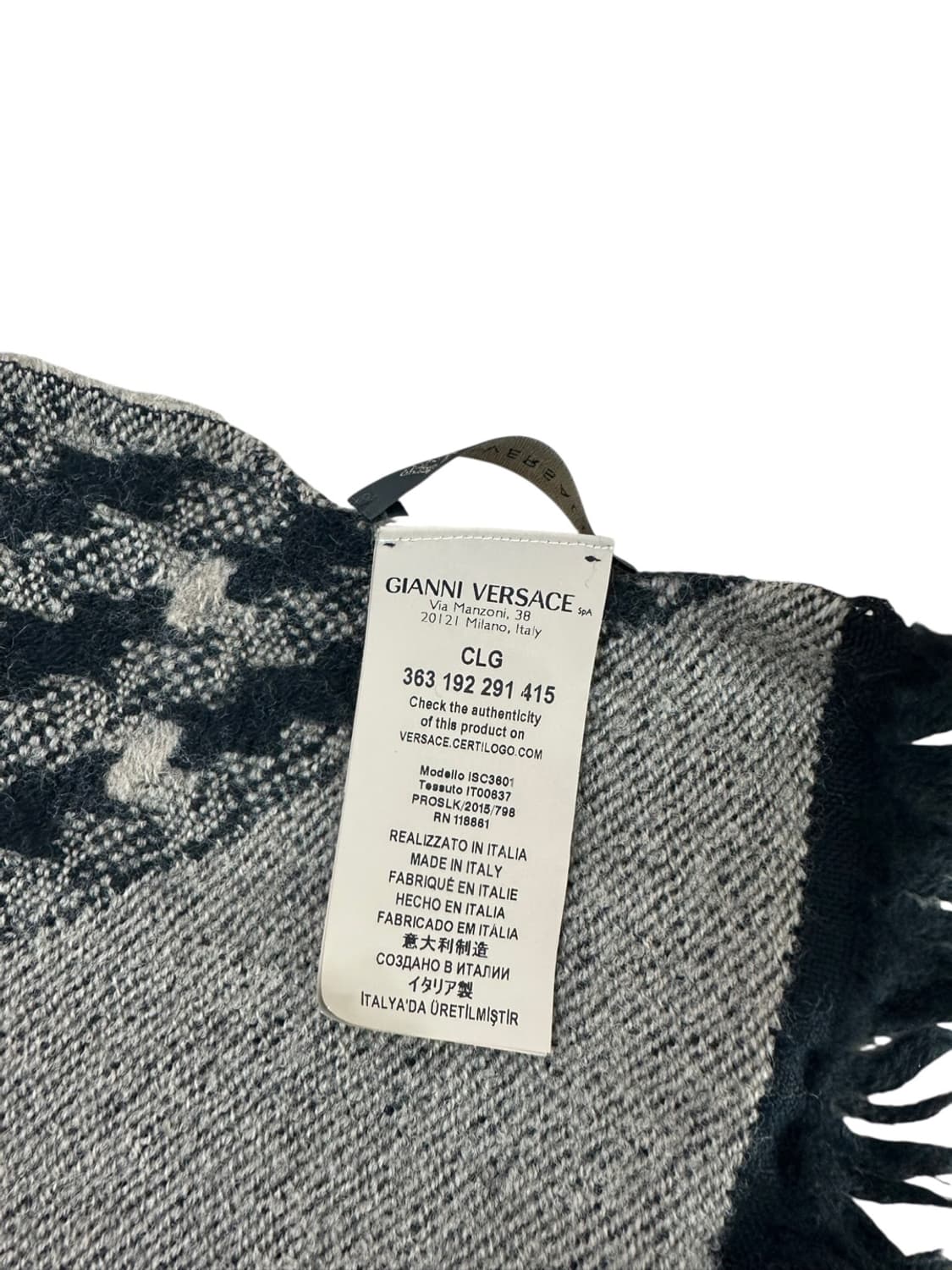 베르사체 머플러 (블랙&베이지) 상품이미지6