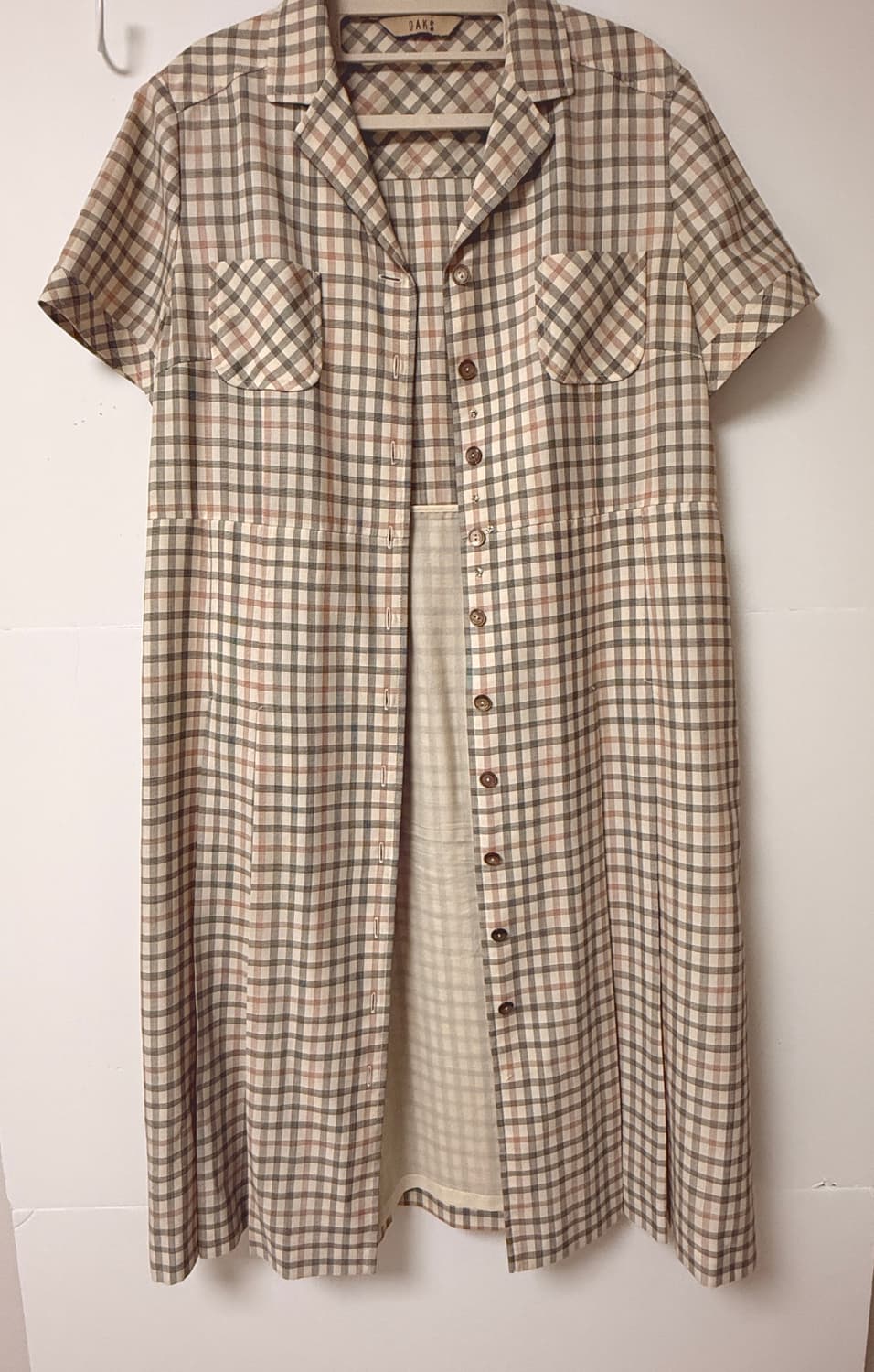 닥스 DAKS 체크 반팔 원피스 상품이미지2