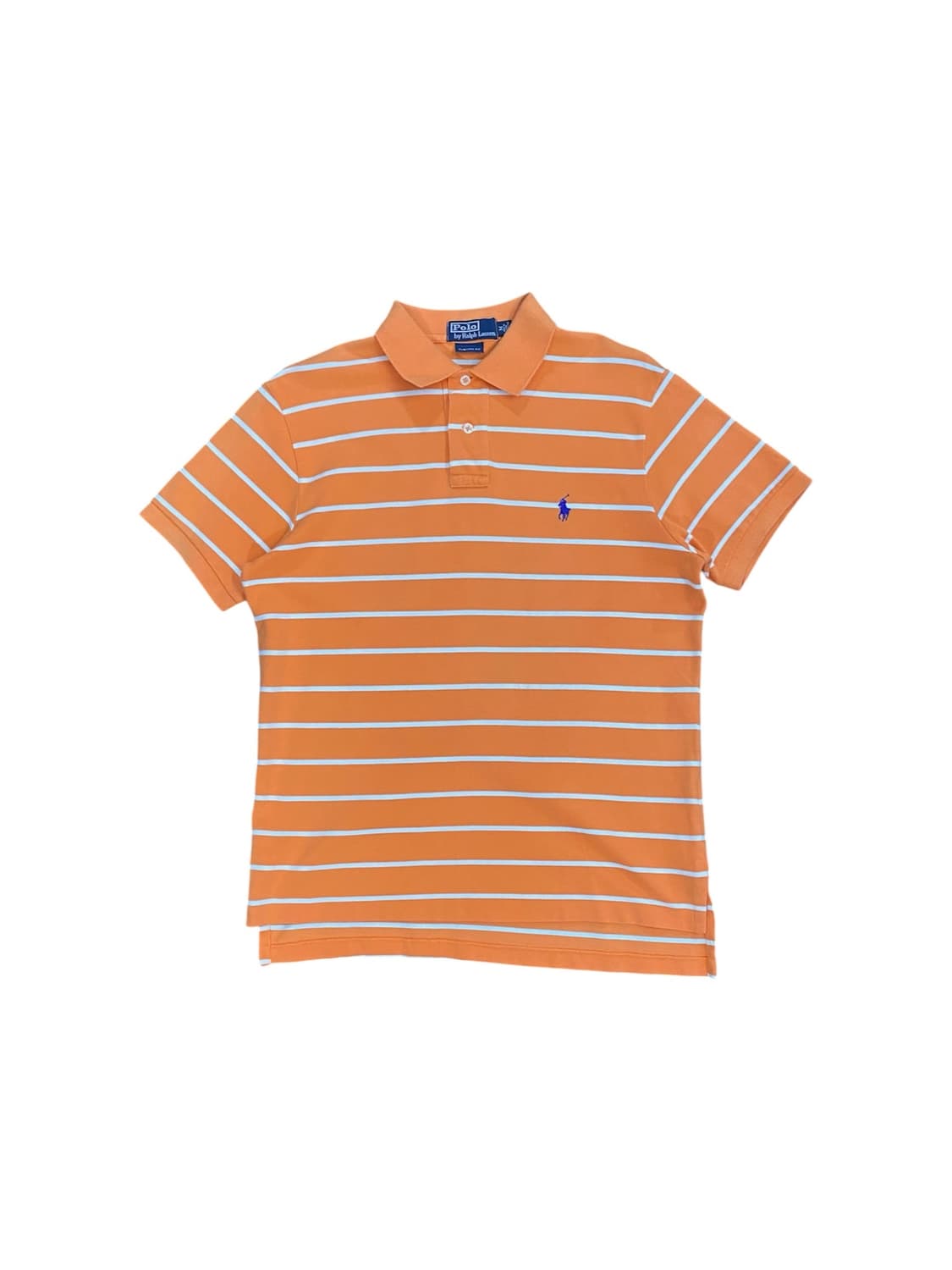 Polo Ralph Lauren 오렌지 화이트 스트라이프 반팔 티셔츠 상품이미지1