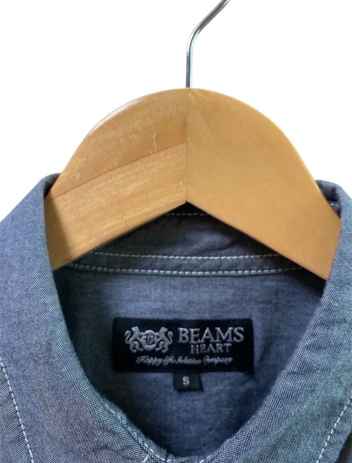 빔즈 BEAMS 스티치 카고 워크셔츠 S 상품이미지6