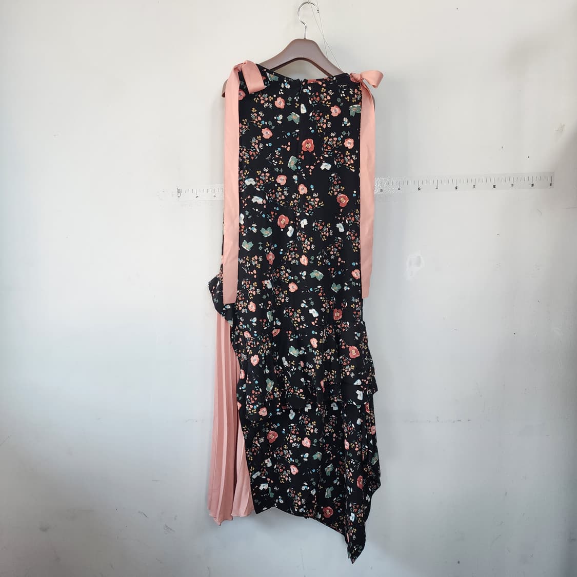 블루민 플라워 롱 원피스 리본끈 장식 상품이미지5